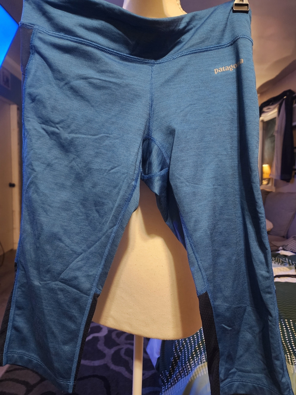 Patagonia Blue Women's Athletic Leggings Sz Med
